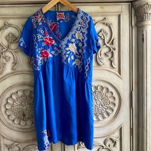 JOHNNY WAS “Florence” Asymmetrical Tunic Dress. Size XS. Excellent Condition.